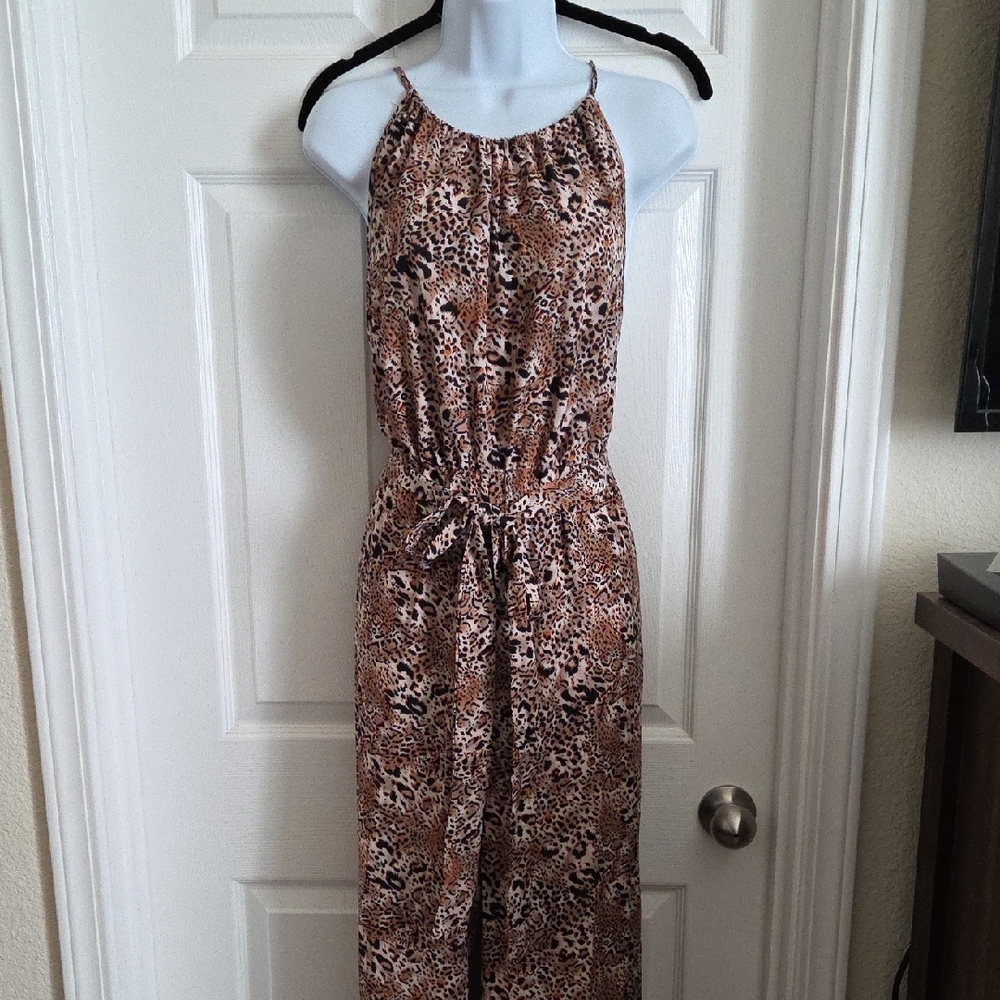 Leopard Print Jumpsuit